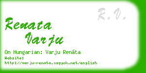 renata varju business card
